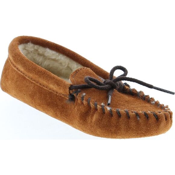 Minnetonka 2363 Brown ChildG slippers 12 NEW - Picture 7 of 8